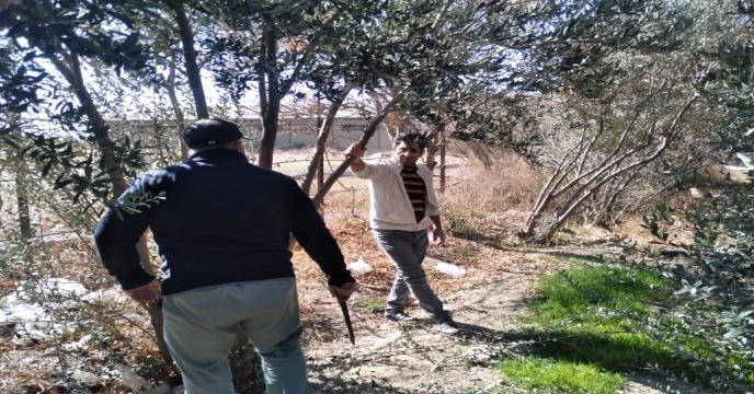 عملیات پاکسازی محوطه انبار مرکزی