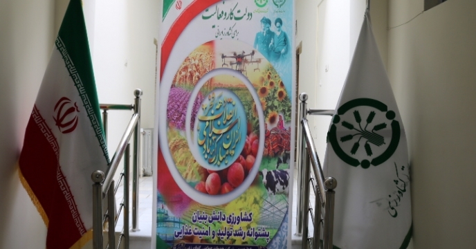 آذین بندی محوطه شرکت خدمات حمایتی کشاورزی استان البرز به مناسبت دهه فجر 1402