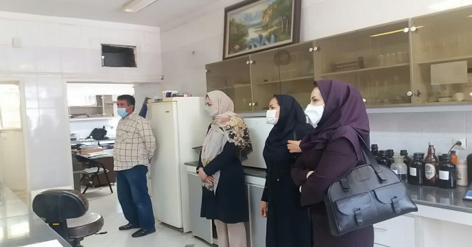 بازدید از آزمایشگاه بخش خصوصی شهرستان ساوه در استان مرکزی