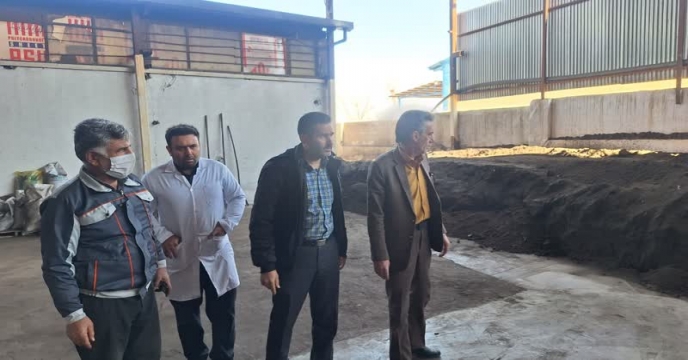 بازدید از کارخانه تولید کود متقاضی با شرکت خدمات حمایتی در خمین ( شرکت کود الوند دانه خمین ) استان مرکزی 