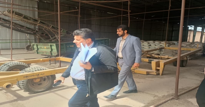 بازدید و برسی وضعیت ماشین آلات و ادوات کشاورزی شرکت خدمات حمایتی کشاورزی استان قزوین