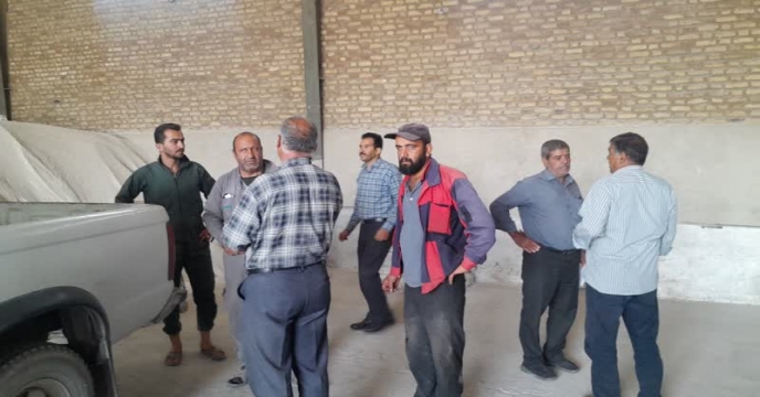 بازدید از انبارهای کارگزاران کود منطقه فراهان شهرستان فرمهین 