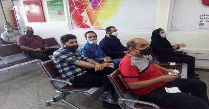 اهدای خون توسط کارکنان شرکت خدمات حمایتی کشاورزی استان تهران
