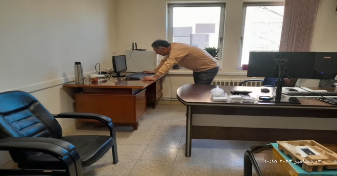 حضور همکاران محترم ستاد ( واحدآموزش ، واحد کامپیوتر ، واحد حراست ) در استان مرکزی 