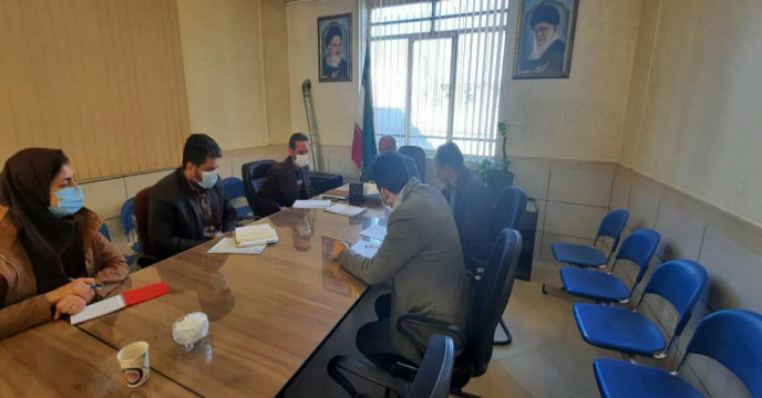 جلسه هماهنگی جهت کشت قرار دادی محصولات کشاورزی . شهرستان شازند .