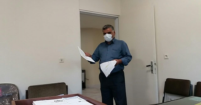 ضرورت استفاده از ماسک توسط کارکنان شرکت خدمات حمایتی کشاورز ی استان مرکزی