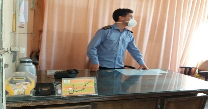 ضرورت استفاده از ماسک توسط کارکنان شرکت خدمات حمایتی کشاورز ی استان مرکزی