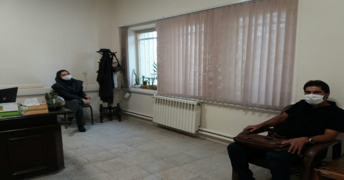 ضرورت استفاده از ماسک توسط کارکنان شرکت خدمات حمایتی کشاورز ی استان مرکزی