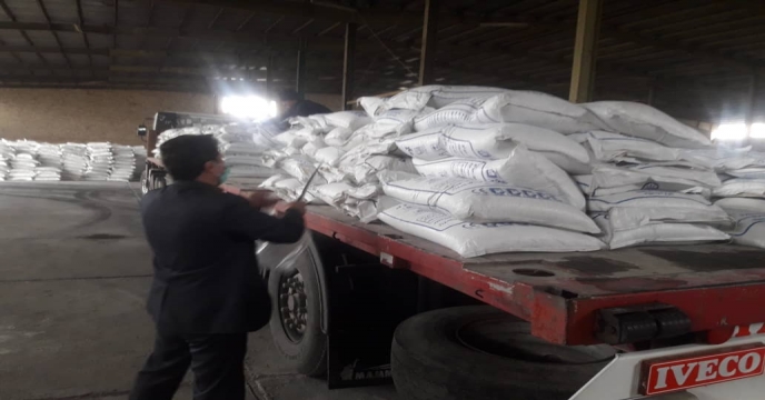 نمونه برداری از کود فسفات گرانوله 13 درصد