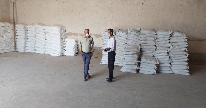 بازدید گروه پایش از انبار کارگزاری شرکت تعاونی روستایی (معرفت) روستای زیارت شهرستان دشتستان