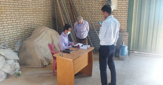 بازدید گروه پایش و نظارت استان از انبار کارگزاری روستای آبطویل شهرستان بوشهر