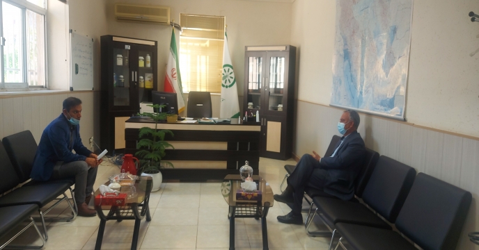 دیدار ونشست مديرعامل شركت باغداران ماندگار جنوب شهر كلمه با مدیر شرکت خدمات حمایتی کشاورزی استان بوشهر