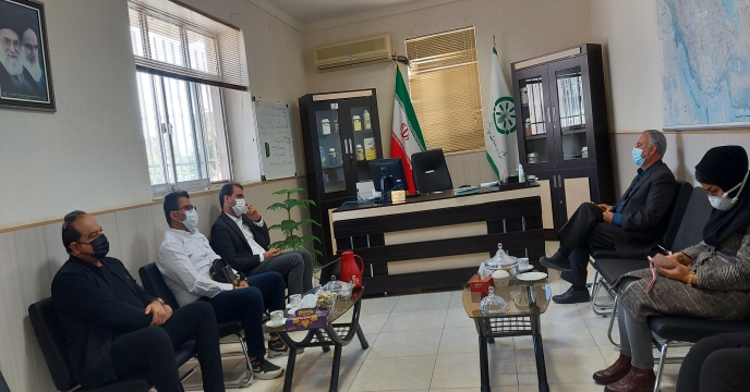 جلسه مدیر شرکت خدمات حمایتی کشاورزی استان بوشهر با شرکت پیمانکار منتخب حمل از مبداء عسلویه( ساران حمل)