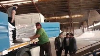 بازدید مدیر شرکت  خدمات حمایتی کشاورزی استان گلستان از روند حمل و تخلیه کود سوپر فسفات ساده در انبار سازمانی گرگان
