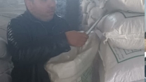 عملیات نمونه برداری از200 تن کود سوپر فسفات تریپل گرانوله شرکت آوان شیمی سالاریه در انبار مرکزی استان تهران