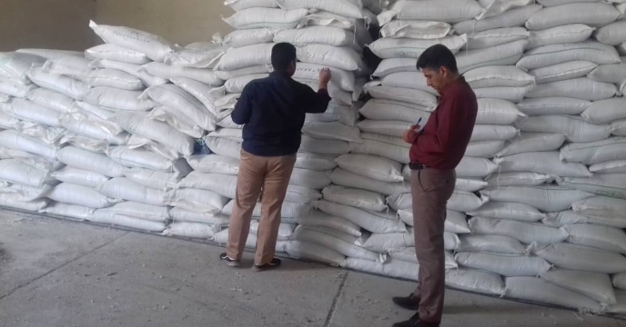 بازدید مجتمع انباری گهکم شهرستان حاجی آباد