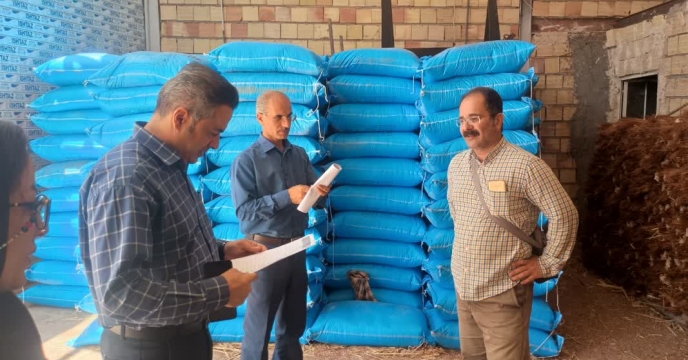 نظارت و کنترل از انبار کارگزاری علیرضا موسوی توسط شرکت خدمات حمایتی کشاورزی استان قزوین