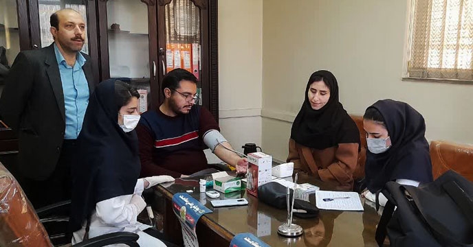 اجرای غربالگری فشار و قند خون در شرکت خدمات حمایتی کشاورزی استان همدان