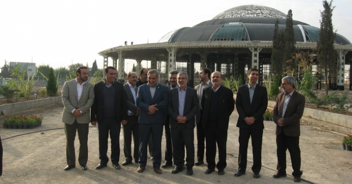بازدید استاندار ، مدیرعامل و رئیس سازمان از پروژه نمایشگاه استان البرز