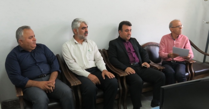 تبریک عید سعید فطر و ملاقات سرپرست شرکت با همکاران در دفتر کارشان در مازندران