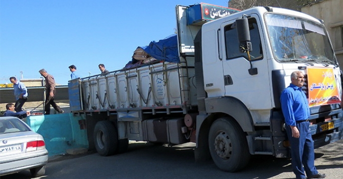 کمک شرکت خدمات حمایتی کشاورزی استان همدان به مناطق زلزله زده
