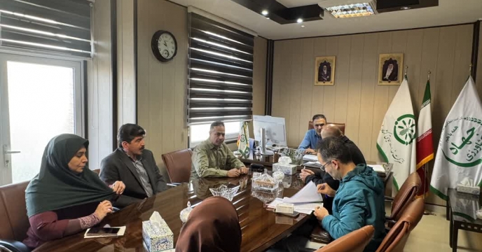 نشست هماهنگی  شرکت خدمات حمایتی کشاورزی استان قزوین با پیمانکار حمل‌ونقل شهاب راه