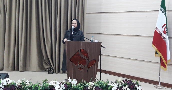 سخنرانی سرکار خانم پرتوی مسئول آموزش در افتتاحیه دوره 