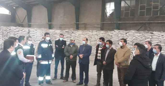 برگزاری مانور اتش نشانی در انبارهای سازمانی شرکت خدمات حمایتی کشاورزی استان اصفهان