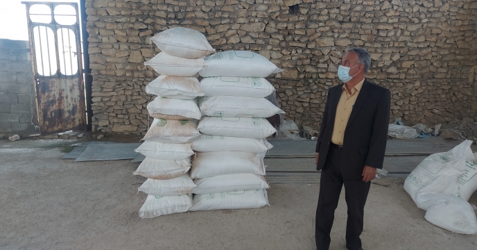 بازدید مدیر شرکت خدمات حمایتی کشاورزی استان بوشهر از انبار کارگزاری شهر تنگ ارم ( بوستانی)