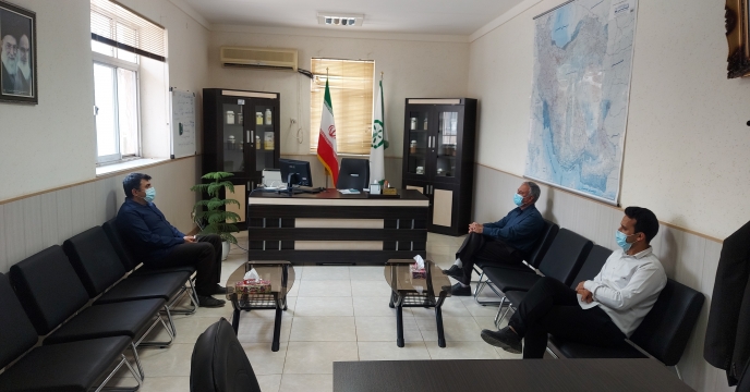 ديدار و نشست آقاى ابراهیمی کارگزار شهر گناوه با مدیر شرکت خدمات حمایتی کشاورزی استان بوشهر