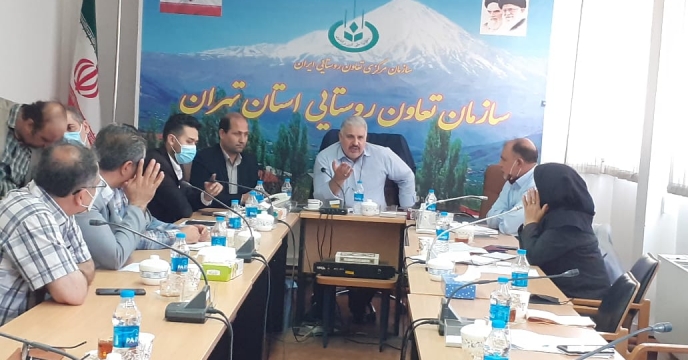 جلسه مدیر شرکت خدمات حمایتی کشاورزی تهران با مدیر تعاونی روستایی استان 