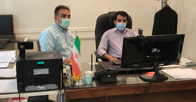 حضور در کلاس آنلاین سیستم حسابداری بهای تمام شده توسط همکاران امور مالی استان آذربایجان غربی 
