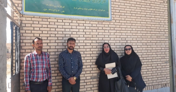 بازدید و پایش کود از انبار کارگزاری شرکت تعاونی تولید روستایی درح