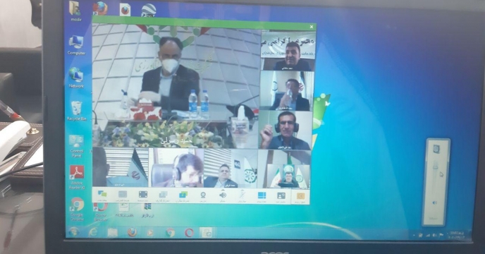 جلسه ویدئو کنفرانس با مدیر شرکت خدمات حمایتی کشاورزی استان گلستان