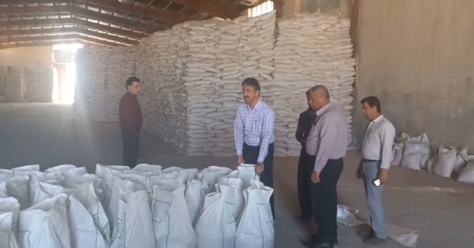 بازدید سرپرست شرکت خدمات حمایتی کشاورزی استان ایلام از انبار سازمانی مهران