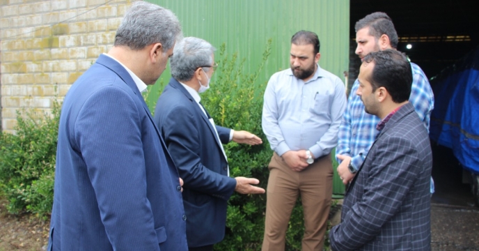 بازدید مهندس ملازاده عضو هیئت مدیره و معاون فنی و کنترل کیفی ستاد از انبار مرکزی ذخیره استراتژیک کود استان