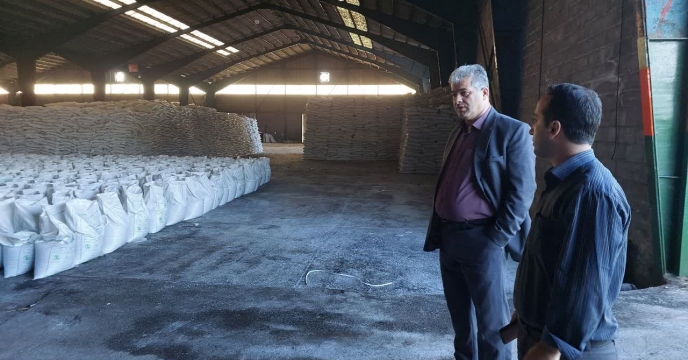 بازدید مهندس همتی مدیر شرکت خدمات حمایتی کشاورزی استان گبلان از انبار سازمانی رشت