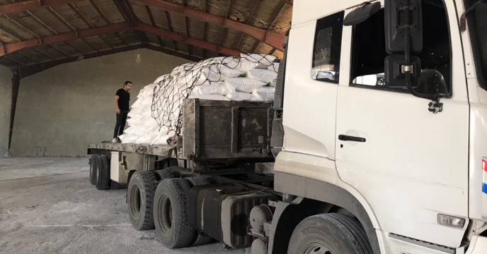تامین و ارسال مقدار 15 تن کود شیمیایی سولفات پتاسیم به شهرستان پیرانشهر