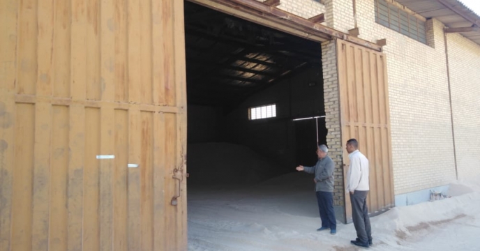 بازدید مدیر شرکت خدمات حمایتی کشاورزی استان بوشهر از انبار سازمانی( بنگاه توسعه سابق)