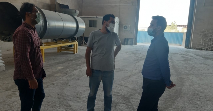 بازدید مسئولان امور بازرگانی  و پایش شرکت از کارخانه تولید کود ارکان شیمی