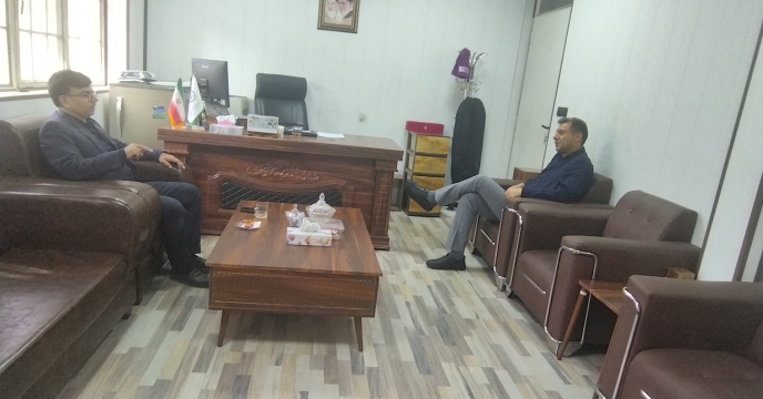 دیدار و گفتگو مدیر شرکت خدمات حمایتی کشاورزی استان قم با‌ مدیر شهرستان جعفریه