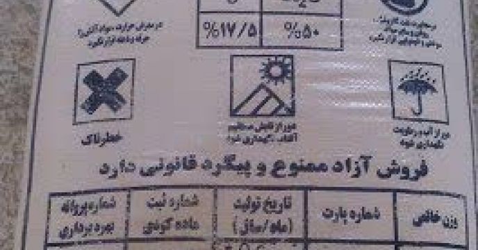 تامین و توزیع مقدار۱۰۵ تن کود سولفات پتاسیم گرانوله در شهرستان آق قلا درچهار‌ماهه سال جار