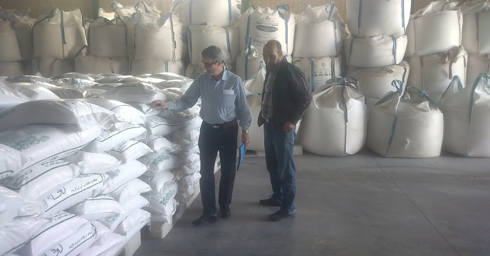 بازدید فنی کنترل کیفی از پارت جدید سولفات پتاسیم شرکت شیمی اکسیر بوستان