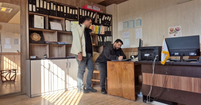 بازدید  نظارتی از کارگزاری کود تعاونی تولید گمیشان کشت  ر شهرستان گمیشان 