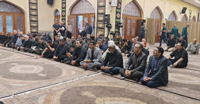 حضور مدیر شرکت خدمات حمایتی کشاورزی استان گلستان در مراسم سوگواری و تجدید میثاق با امام مجاهد شهید در مسجد جامع گلشن گرگان