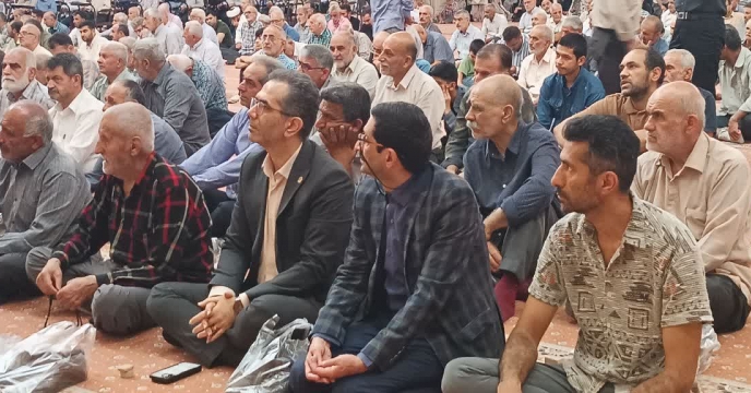 حضور مدیر شرکت خدمات حمایتی کشاورزی استان گلستان در پنجمین  روز هفته دولت در مصلی نماز جمعه وحدت گرکان