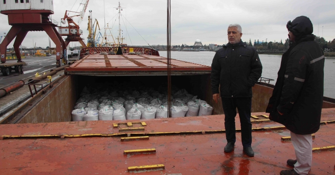 بازدید رئیس ترخیص به همراه کارشناس بازرگانی از کشتی سارینا