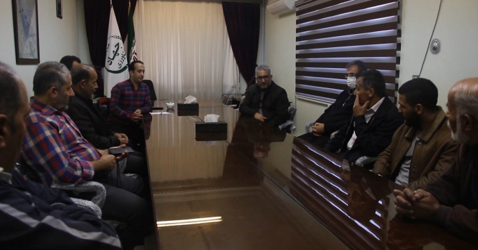 برگزاری جلسه مدیر عامل شرکت حمل و نقل با پیمانکاران انبار کود استان گیلان