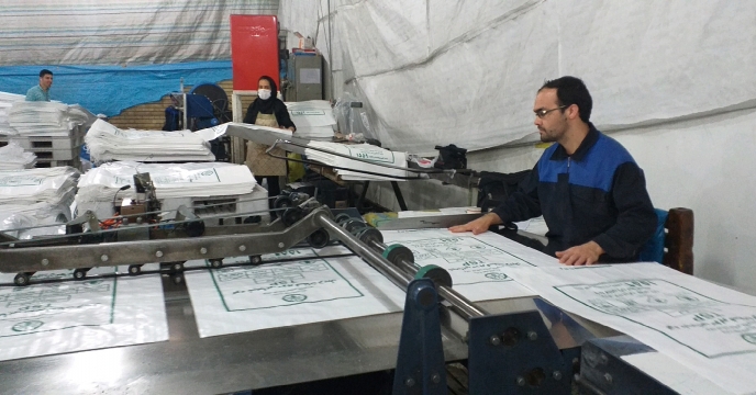 تولید بیش از 2300000 تخته کیسه گونی در کارخانه تولیدی گلسان بافت تبریز