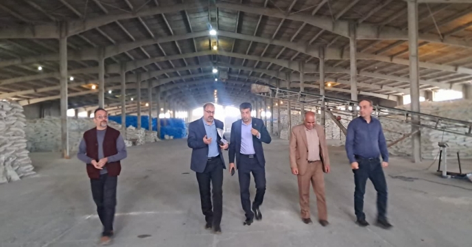  بازدید رئیس سازمان جهاد کشاورزی استان کرمان از انبار مرکزی شرکت خدمات حمایتی کشاورزی